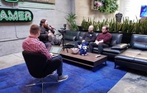Senior Producer Daniel Smith and composer Gareth Coker in an interview.